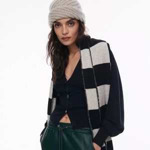 ANTHROPOLOGIE Puff-Sleeved Textured Cardigan - Maeve